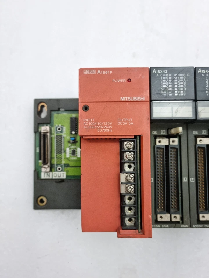 Mitsubishi Melsec A1S61P, A1SX42, A1SX42, A1SY42 & A1S65B Plc Set